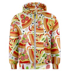 Pizza Love Men s Zipper Hoodie by designsbymallika