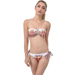 Im Fourth Dimension Colour 13 Twist Bandeau Bikini Set by imanmulyana