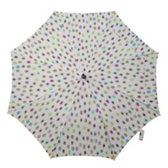 Snowflakes,colors Of The Rainbow Hook Handle Umbrellas (small) by nateshop