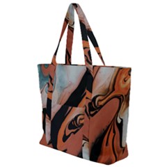 Paint Zip Up Canvas Bag by nateshop