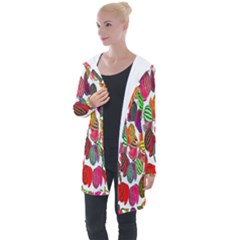 Watermelon Longline Hooded Cardigan by nateshop