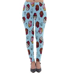 Cupcake Lightweight Velour Leggings by nateshop