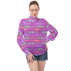 Design Modern High Neck Long Sleeve Chiffon Top by nateshop