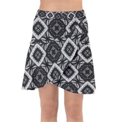 Digital Wrap Front Skirt by nateshop