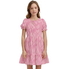 Pink Kids  Puff Sleeved Dress by nateshop