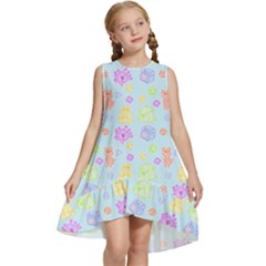 Dungeons And Cuties In Blue Kids  Frill Swing Dress by thePastelAbomination