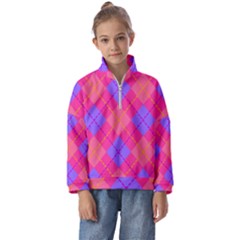 Texture Kids  Half Zip Hoodie by nateshop