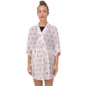 Pattern christmas pattern red stars Half Sleeve Chiffon Kimono View1