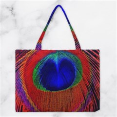 Peacock Plumage Fearher Bird Pattern Medium Tote Bag by Sapixe