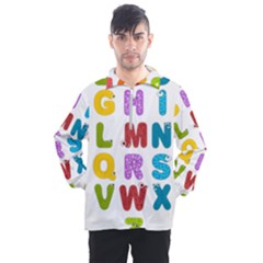 Vectors Alphabet Eyes Letters Funny Men s Half Zip Pullover by Sapixe