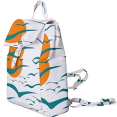 Sunset Glow Sun Bird Buckle Everyday Backpack by Sapixe