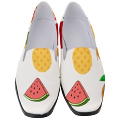 Fruits Cartoon Women s Classic Loafer Heels by Sapixe