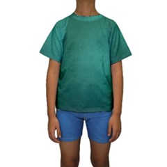 Background-green Kids  Short Sleeve Swimwear by nateshop