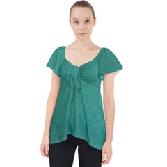 Background-green Lace Front Dolly Top by nateshop