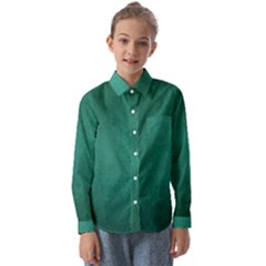 Background-green Kids  Long Sleeve Shirt by nateshop