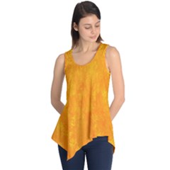 Background-yellow Sleeveless Tunic by nateshop