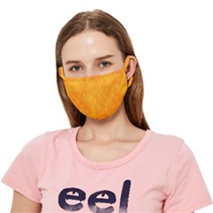 Background-yellow Crease Cloth Face Mask (adult) by nateshop