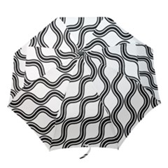 Diagonal-black White Folding Umbrellas by nateshop