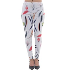 Watercolor-fruit Lightweight Velour Leggings by nateshop