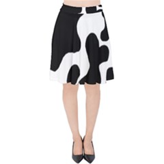 Cow Pattern Velvet High Waist Skirt by BangZart