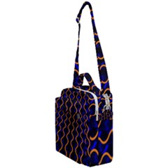 Pattern Abstract Wallpaper Waves Crossbody Day Bag by Jancukart