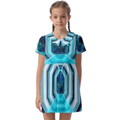 Space Ship Sci Fi Fantasy Science Kids  Asymmetric Collar Dress by Jancukart