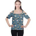 Sushi Pattern Cutout Shoulder Tee View1