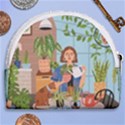 Crazy plant lady at greenhouse  Horseshoe Style Canvas Pouch View2