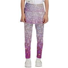 Glitter Particles Pattern Abstract Kids  Skirted Pants by Amaryn4rt