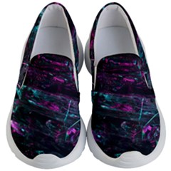 Space Futuristic Shiny Abstraction Kids Lightweight Slip Ons by Amaryn4rt