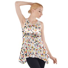 Art Pattern Design Wallpaper Side Drop Tank Tunic by Amaryn4rt