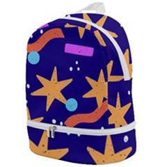 Star Abstract Pattern Wallpaper Zip Bottom Backpack by Amaryn4rt