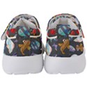 Sea Animals Pattern Wallpaper Fish Kids  Velcro Strap Shoes View4