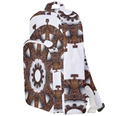 Gear Clockwork Decorative Fancy Double Compartment Backpack by Wegoenart