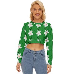 Flowers Art Pattern Floral Lightweight Long Sleeve Sweatshirt by artworkshop