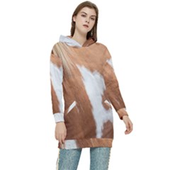 Horse Coat Animal Equine Women s Long Oversized Pullover Hoodie by artworkshop