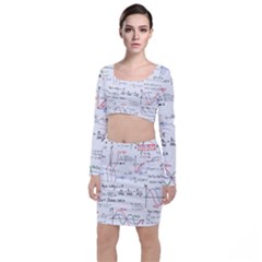 Math Formula Pattern Top And Skirt Sets by Wegoenart