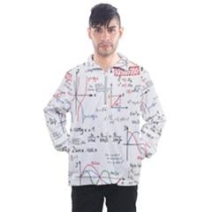 Math Formula Pattern Men s Half Zip Pullover by Wegoenart