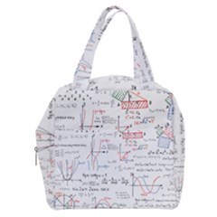 Math Formula Pattern Boxy Hand Bag by Wegoenart