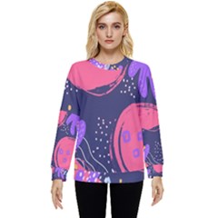 Illustration Abstract Background Shape Hidden Pocket Sweatshirt by Wegoenart