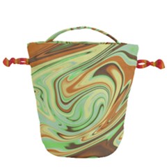 Art Background Abstract Pattern Texture Drawstring Bucket Bag by Wegoenart