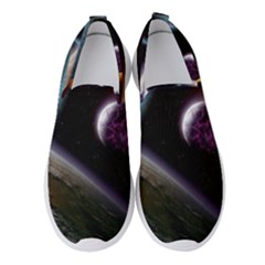 Planets In Space Women s Slip On Sneakers by Sapixe