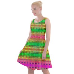 Peace And Love Knee Length Skater Dress by Thespacecampers