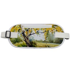 Landscape Painting Meadow Garden Rounded Waist Pouch by Wegoenart