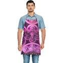 Fractal-math-geometry-visualization Pink Kitchen Apron View1