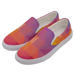 Illustration Geometric Pattern Design Graphic Men s Canvas Slip Ons by Wegoenart