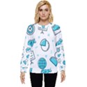 Pattern Business Graphics Seamless Hidden Pocket Sweatshirt View1