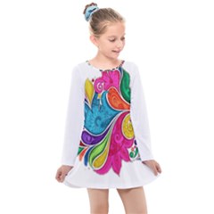 Im Fourth Dimension Colour 30 Kids  Long Sleeve Dress by imanmulyana