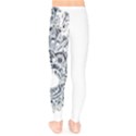 IM Fourth Dimension Black White 36 Kids  Leggings View2