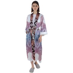 Im Fourth Dimension Colour 37 Maxi Satin Kimono by imanmulyana